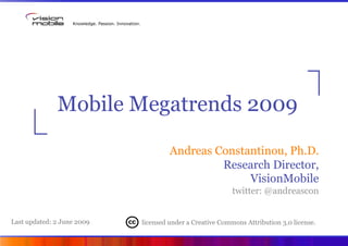 Mobile Megatrends 2009 (VisionMobile)