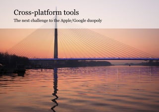 Cross-platform tools
The next challenge to the Apple/Google duopoly




                                                 C...