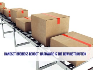 Copyright VisionMobile 2014
HANDSET BUSINESS REBOOT: HARDWARE IS THE NEW DISTRIBUTION
 