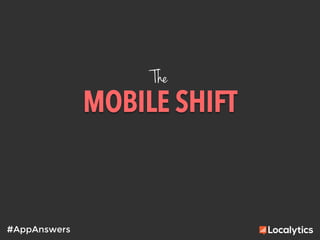 MOBILE SHIFT	
  
#AppAnswers
The
 