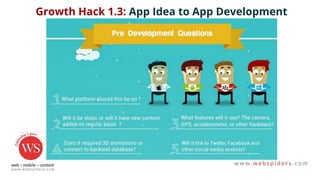 Growth Hack 1.3: App Idea to App Development
 