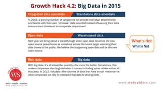 Growth Hack 4.2: Big Data in 2015
 