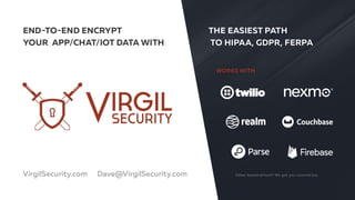 Secure your app user data with end-to-end encryption