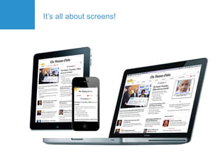 It’s all about screens!
 