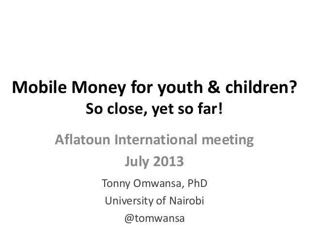 Mobile Money For Youth And Children Aflatoun