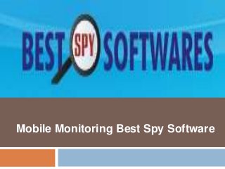 Mobile Monitoring Best Spy Software

 