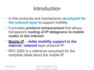 Mobile network layer | PDF | Computer Networking | Computing