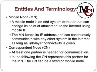 Mobile network layer (mobile comm.) | PPTX | Computer Networking ...