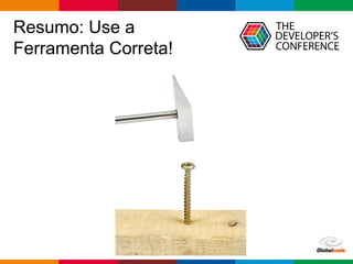 Globalcode – Open4education 
Resumo: Use a 
Ferramenta Correta! 
 