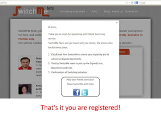 That’s it you are registered!
 