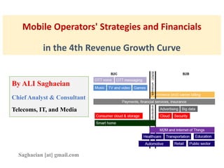 Mobile Operators' Strategies and Financials
in the 4th Revenue Growth Curve
By ALI Saghaeian
Chief Analyst & Consultant
Telecoms, IT, and Media
Saghaeian [at] gmail.com
 