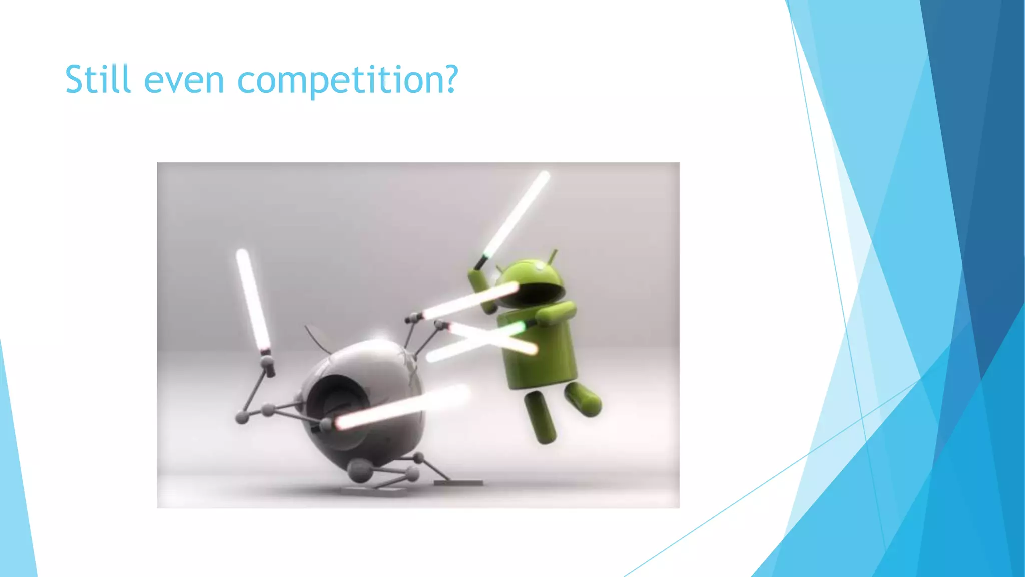 Still even competition?
 