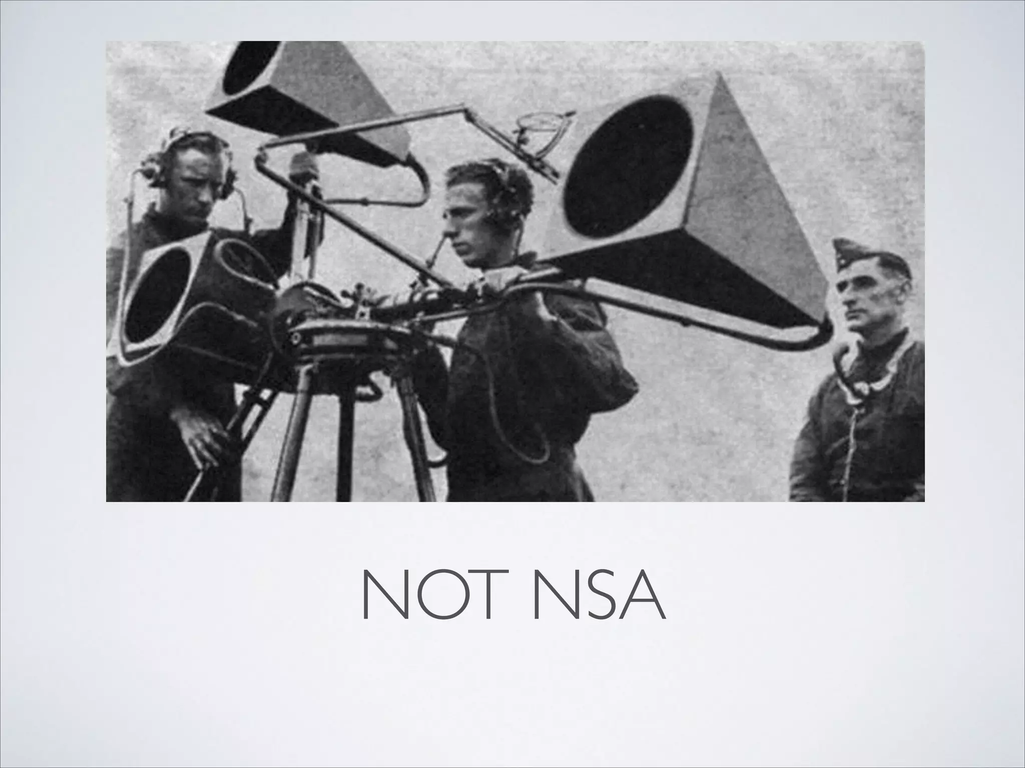NOT NSA
 