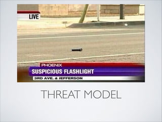 THREAT MODEL
 