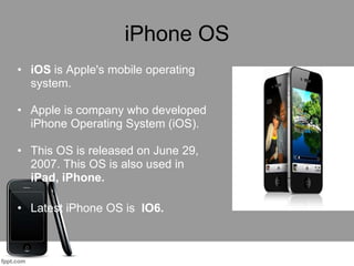 Mobile os and their types by shakir | PPT
