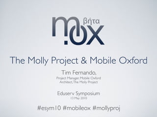Mobile Oxford - Eduserv Symposium 2010