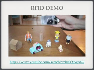RFID DEMO http://www.youtube.com/watch?v=be0OjAcjx6Q 