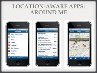 LOCATION-AWARE APPS: AROUND ME 