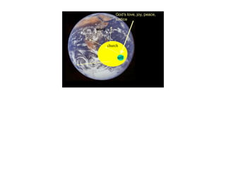 God’s love, joy, peace,
            justice

world



        church

             self
 