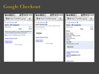 Google Checkout
 