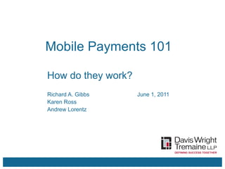 Mobile payments 101