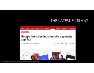 THE LATEST ENTRANT
Source: http://www.bbc.com/news/technology-41306312
 