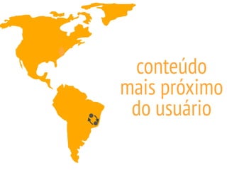 conteúdo
mais próximo
do usuário