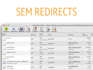 SEM REDIRECTS