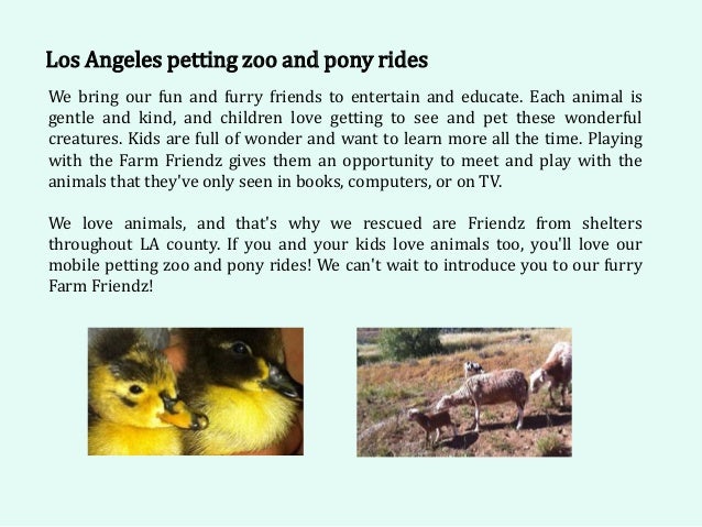 Mobile Petting Zoo
