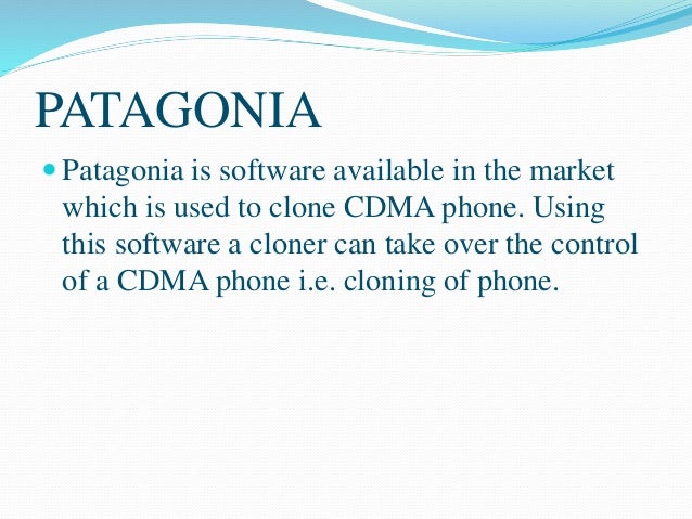 Patagonia Cloning Software Patagonia Cloning Software
