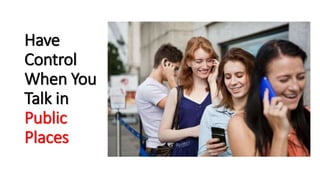 Mobile phone etiquette | PPTX
