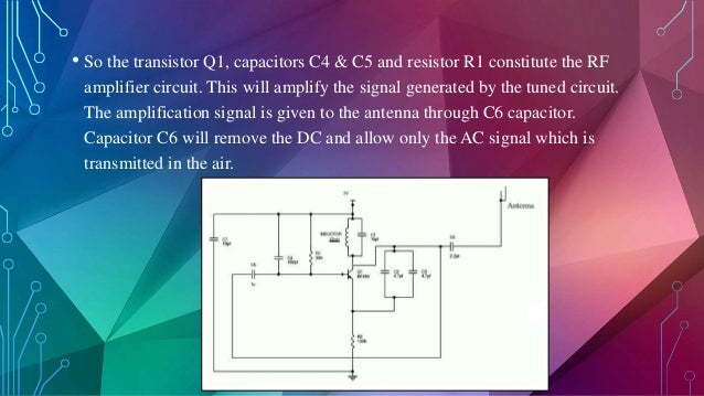 Of Q1 And It Is Transmitted Using The Antenna A1 Circuit Diagram