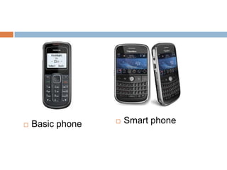    Basic phone      Smart phone
 