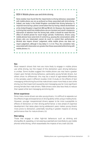 Mobile phone use - a growing problem of driver distraction - UN | PDF