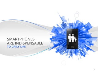 SMARTPHONES
ARE INDISPENSABLE
TO DAILY LIFE




                    Google Conﬁdential and Proprietary   5
 