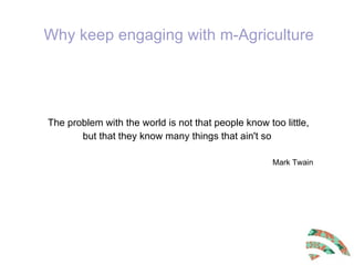 Content management process in selected m-agriculture initiatives in India