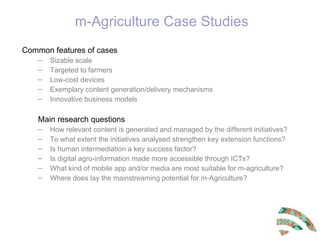 Content management process in selected m-agriculture initiatives in India