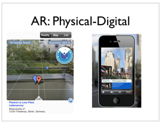 AR: Physical-Digital
 