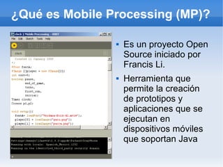 Introducción a Mobile Processing