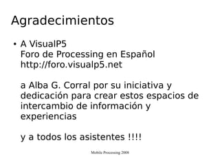 Mobile Processing 2008 Visualp5