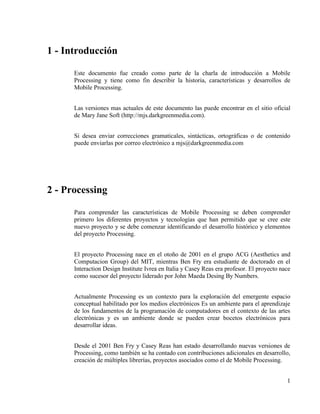 Mobile Processing Introduccion