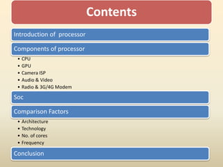 Mobile processors | PPTX