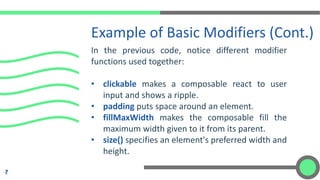 Mobile Programming - 4 Modifiers and Image Card | PPT