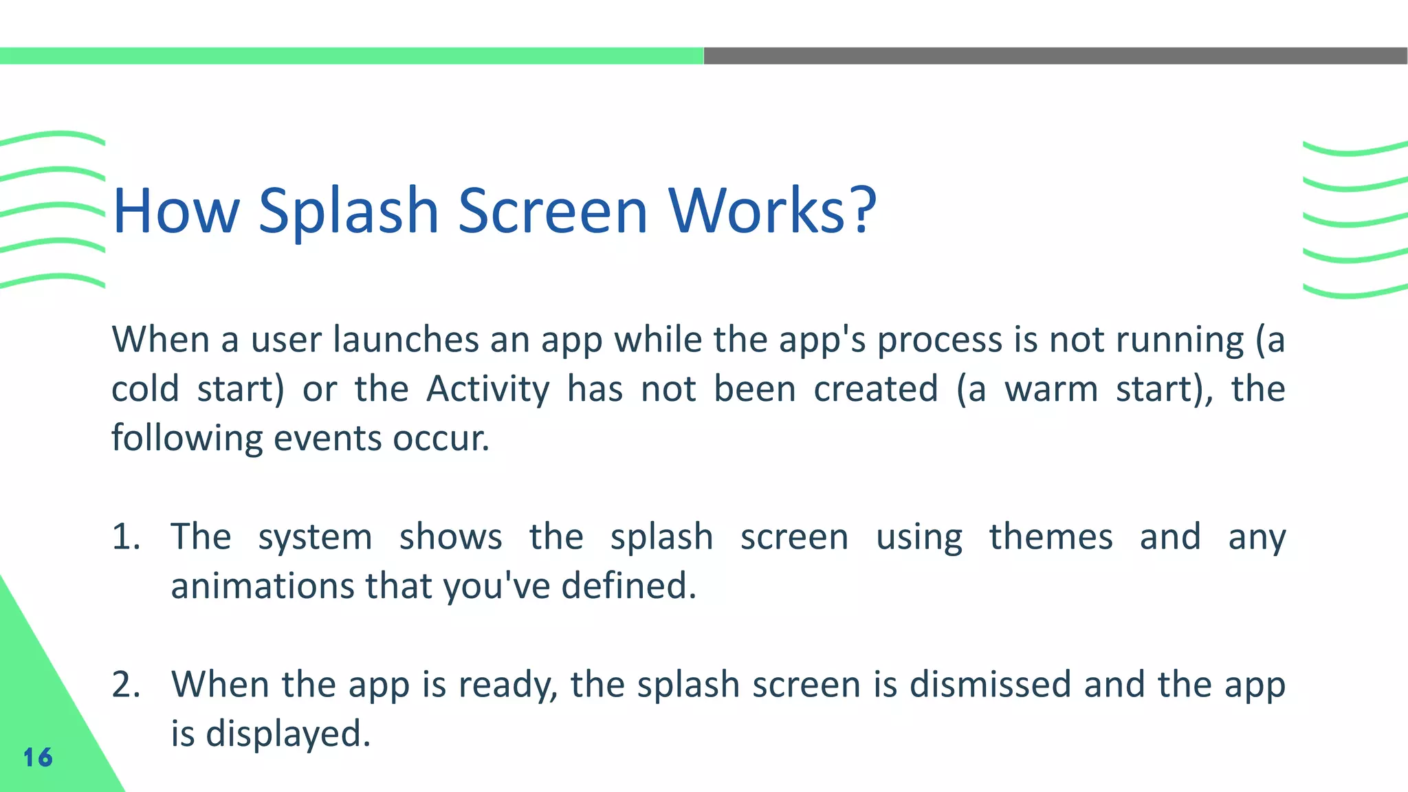 Mobile Programming - 9 Profile UI, Navigation Basic and Splash Screen | PPT