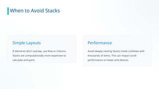 Mastering Stacking and Layered UI Design in Flutter for Mobile Apps | PPTX