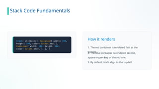 Mastering Stacking and Layered UI Design in Flutter for Mobile Apps | PPTX