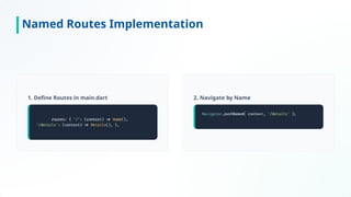 Comprehensive Guide to Navigation & Routing in Flutter Mobile Apps | PPTX