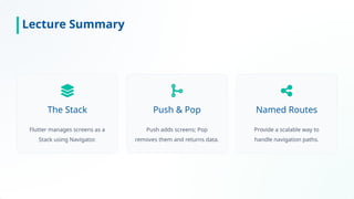 Comprehensive Guide to Navigation & Routing in Flutter Mobile Apps | PPTX