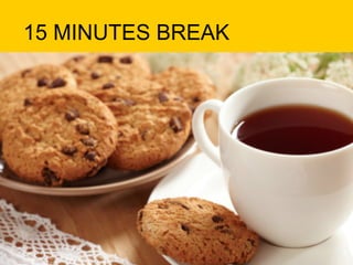 15 MINUTES BREAK
 