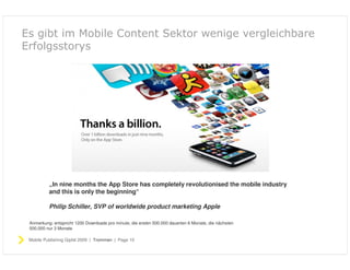 Publishing für Verlage auf dem iphone